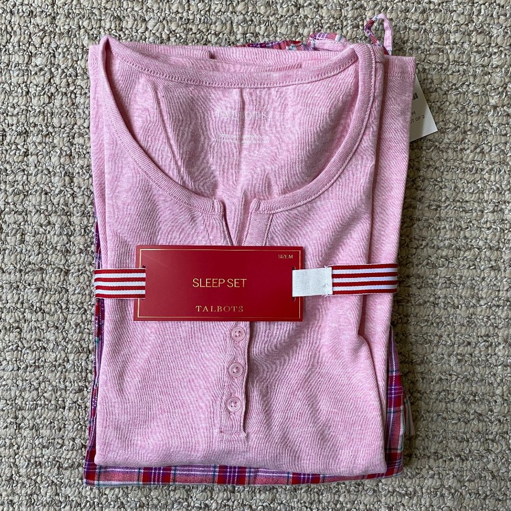 Talbots Pajama Set - Pink Plaid